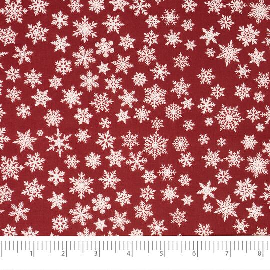 SINGER Christmas Poinsettia Cotton Fabric Fat Quarter Bundle